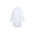 Corella Adjustable Back Shirt Dress in White by The Frankie Shop – Dresses The Frankie Shop Corella Adjustable Back Shirt Dress