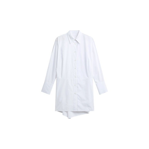The Frankie Shop Corella Adjustable Back Shirt Dress