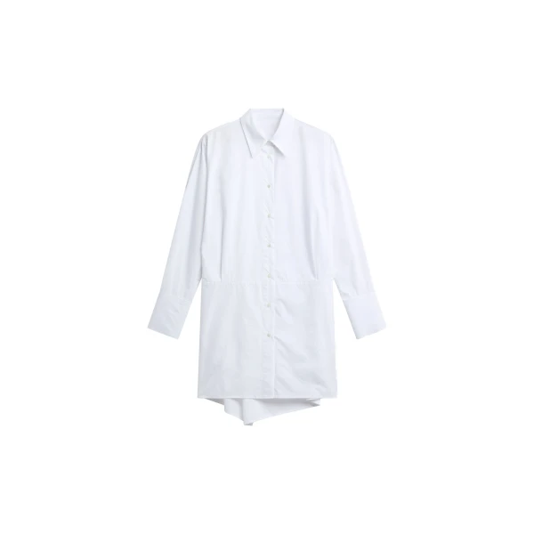 The Frankie Shop Corella Adjustable Back Shirt Dress