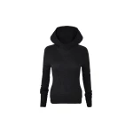 Danae Hooded Knit Top in Black by The Frankie Shop – Knitwear The Frankie Shop Danae Hooded Knit Top