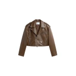 The Frankie Shop Daphne Cropped Biker Jacket