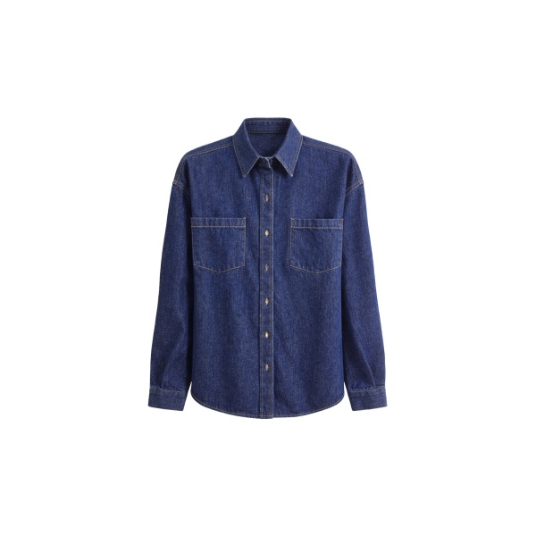 The Frankie Shop Deira Denim Shirt