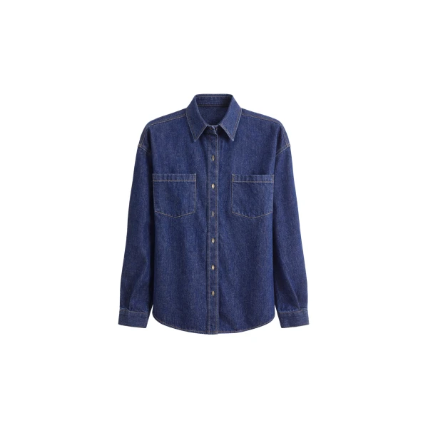 The Frankie Shop Deira Denim Shirt