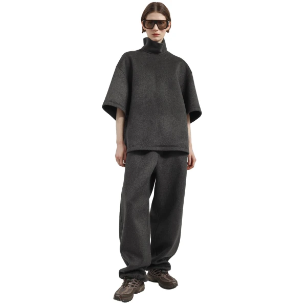 dark grey melange pants