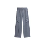 Delian Cargo Pants in Grey Melange by The Frankie Shop – Pants The Frankie Shop Delian Cargo Pants