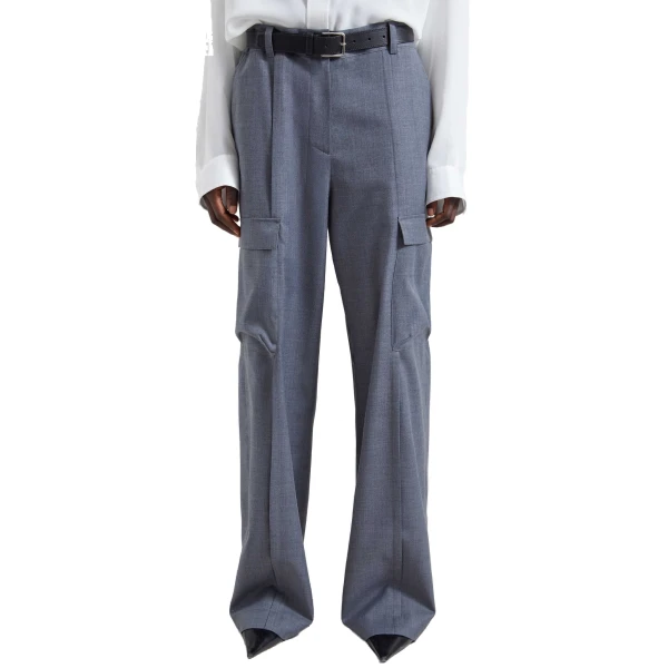 grey melange pants