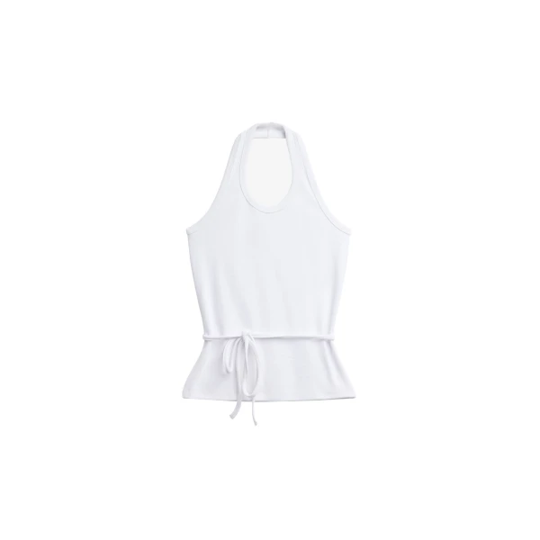 The Frankie Shop Denia Halter Tie Top