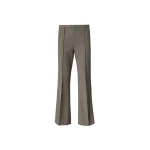 Dessa Wool Flared Pants in Beige Melange by The Frankie Shop – Pants The Frankie Shop Dessa Wool Flared Pants