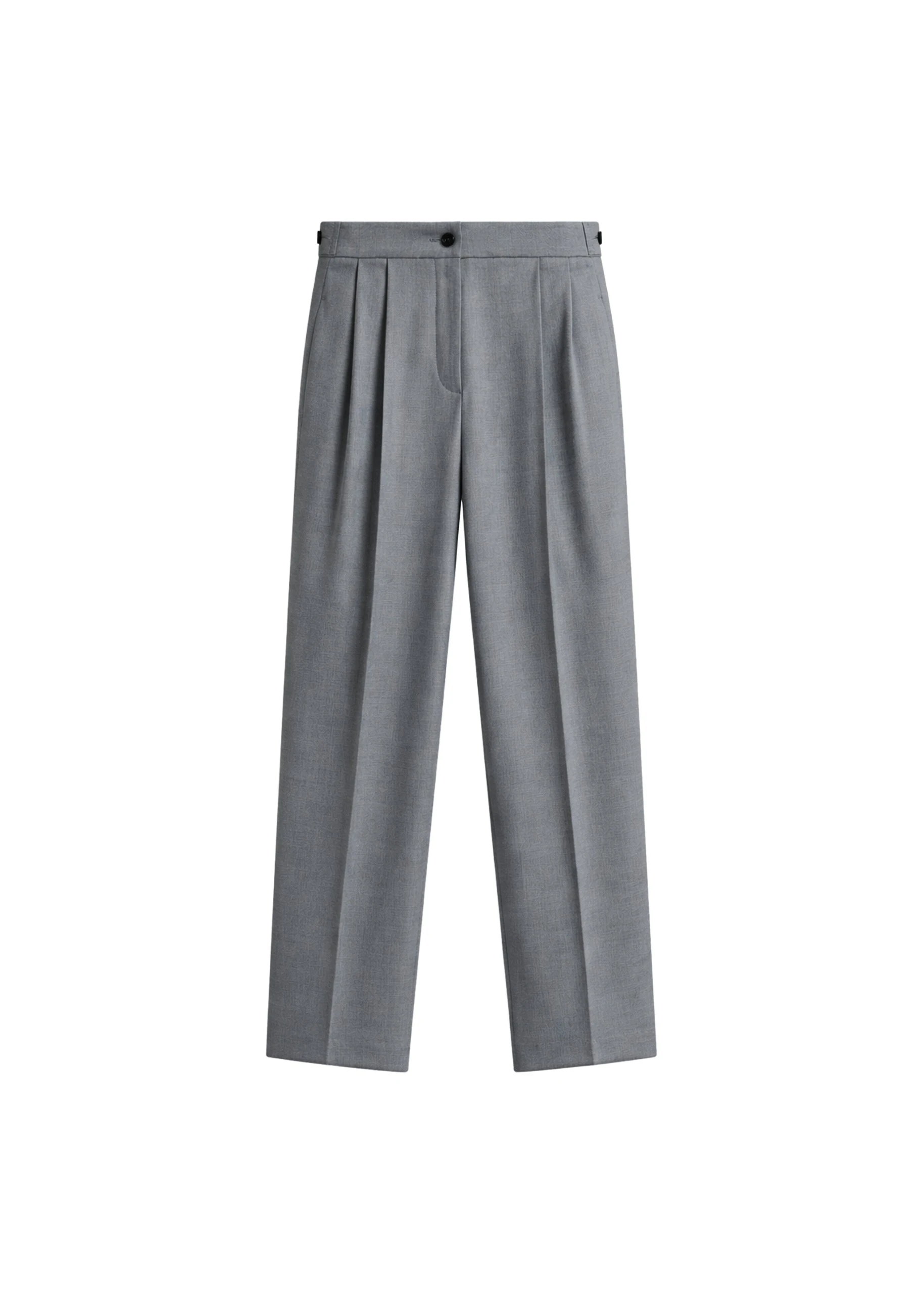 Doyer Pleated Trousers in Light Grey by The Frankie Shop – Pants The Frankie Shop Doyer Pleated Trousers