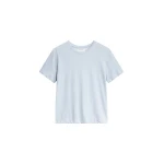Elba Cotton T-Shirt in Light Blue by The Frankie Shop – Tops The Frankie Shop Elba Cotton T-Shirt