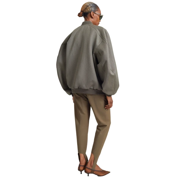 The Frankie Shop Elinor Wool Oversized Bomber Jacket
