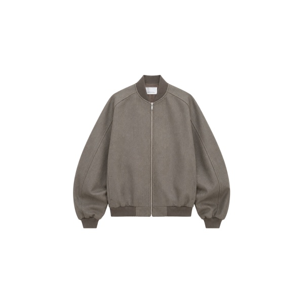 The Frankie Shop Elinor Wool Oversized Bomber Jacket