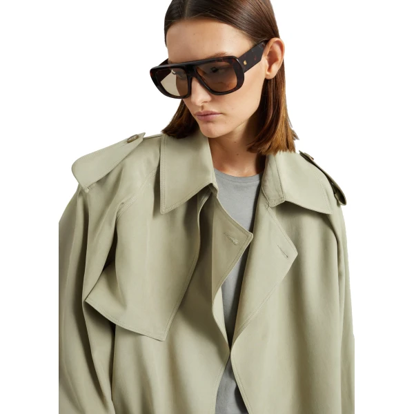 The Frankie Shop Elva Fluid Short Trench
