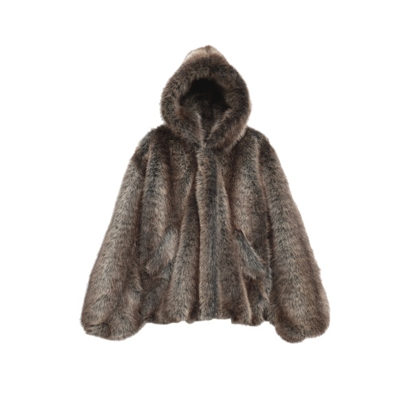 The Frankie Shop Emma Faux Fur Hooded Jacket