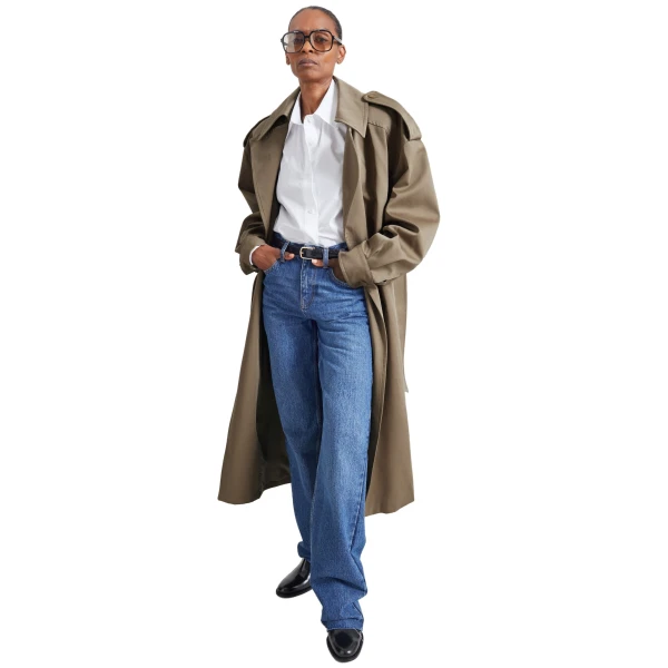 The Frankie Shop Esben Cotton Trench Coat