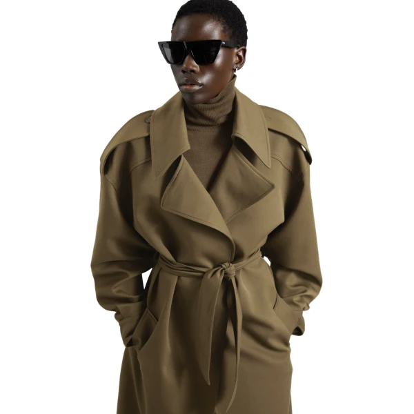 The Frankie Shop Esben Cotton Trench Coat