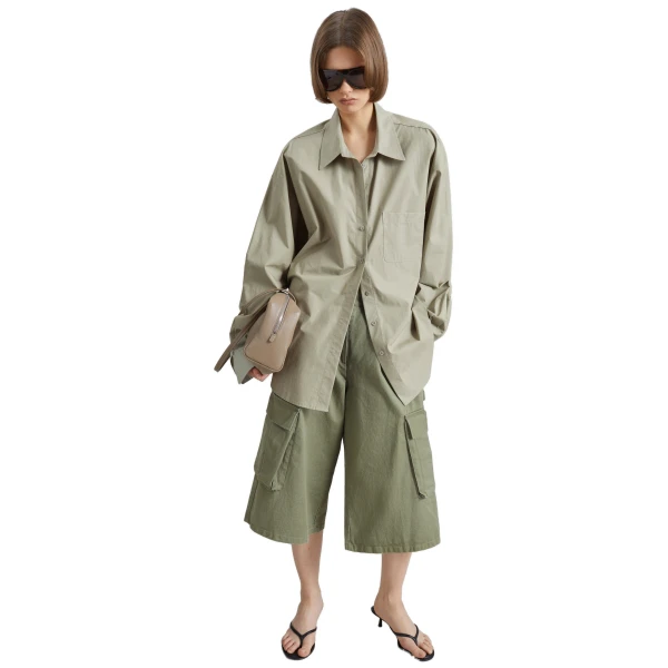 The Frankie Shop Eston Cotton Oversized Shirt