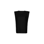 Eva Padded Shoulder Muscle T-Shirt in Black by The Frankie Shop – Tops The Frankie Shop Eva Padded Shoulder Muscle T-Shirt