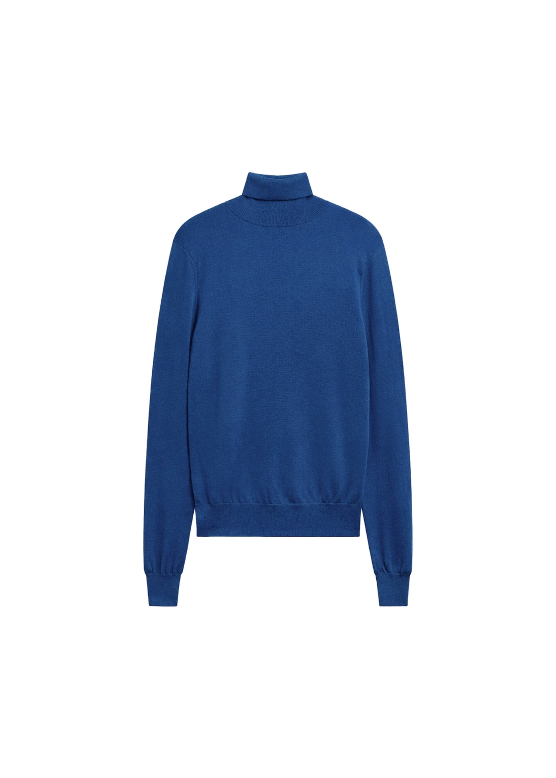 Eve Thin Turtleneck Sweater in Blue by The Frankie Shop – Knitwear The Frankie Shop Eve Thin Turtleneck Sweater