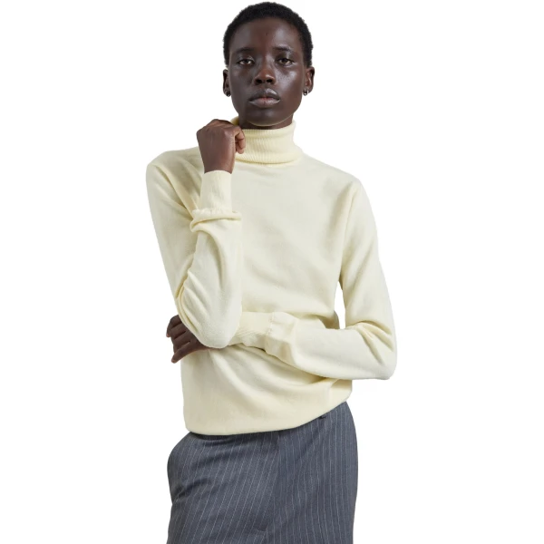 pale yellow knitwear
