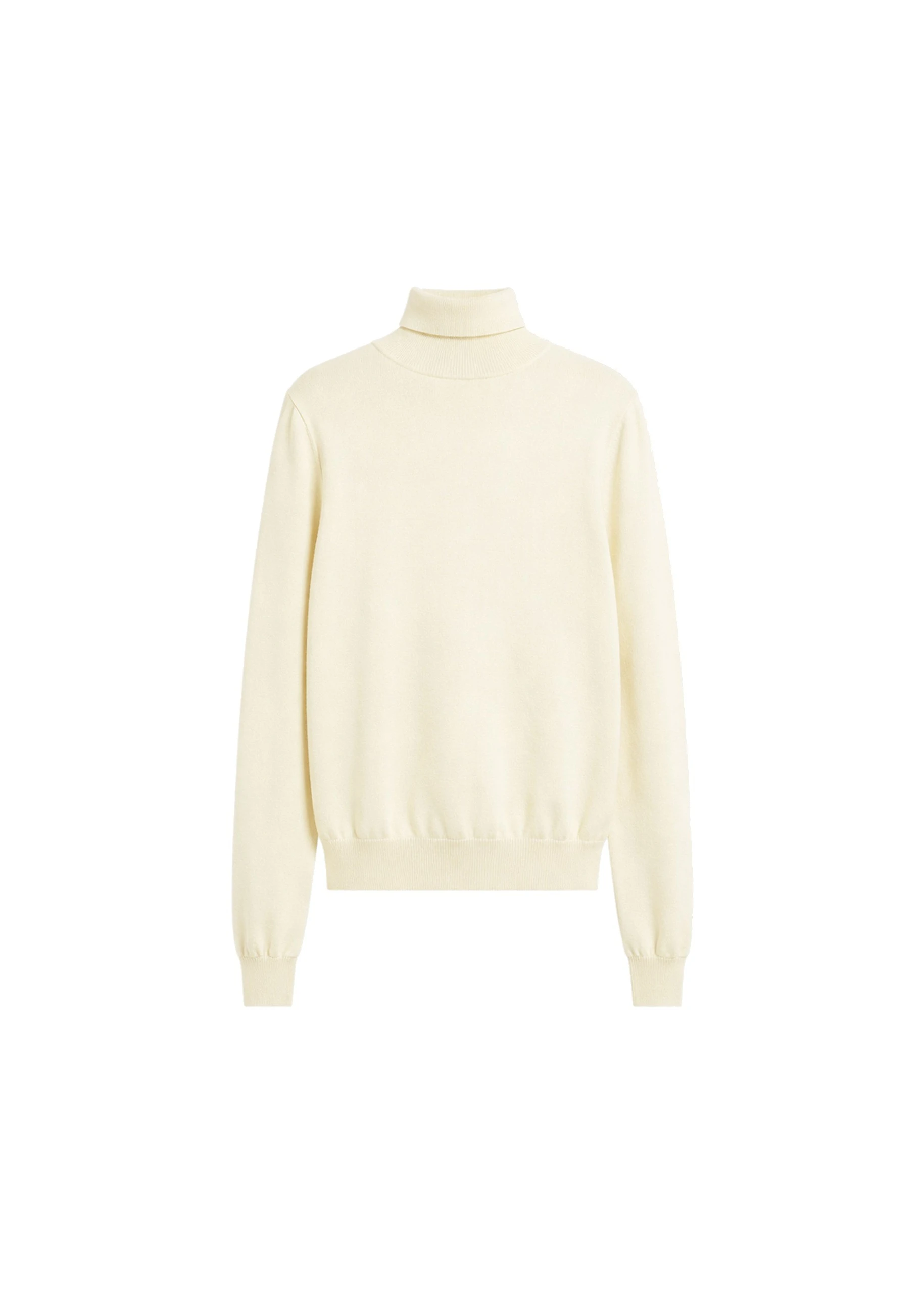 Eve Thin Turtleneck Sweater in Pale Yellow by The Frankie Shop – Knitwear The Frankie Shop Eve Thin Turtleneck Sweater