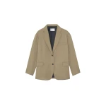 Frankie Oversized Boyfriend Blazer in Desert Taupe by The Frankie Shop – Jackets The Frankie Shop Frankie Oversized Boyfriend Blazer