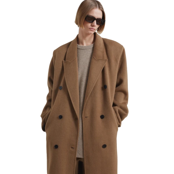 The Frankie Shop Gaia Double-Breasted Coat