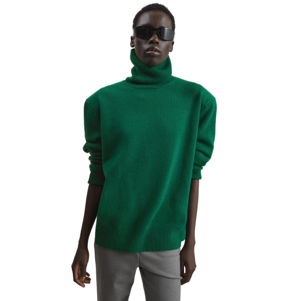 forest green knitwear