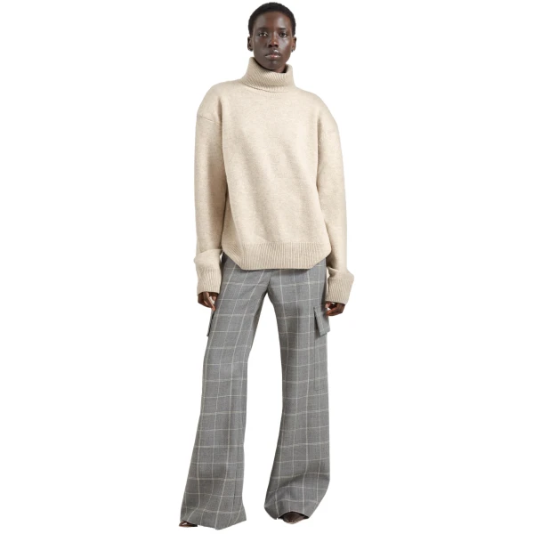 light beige knitwear