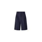 The Frankie Shop Gio Wool Pleated Bermuda Shorts
