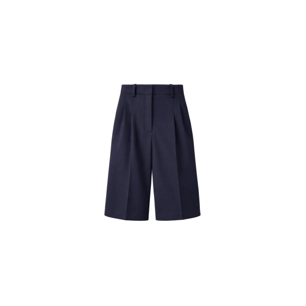 The Frankie Shop Gio Wool Pleated Bermuda Shorts