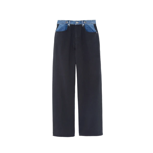 The Frankie Shop Hayla Contrast Denim Pants