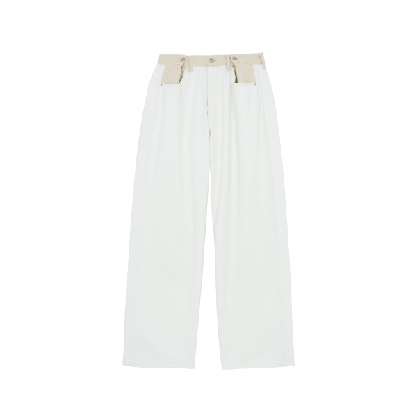 The Frankie Shop Hayla Contrast Denim Pants
