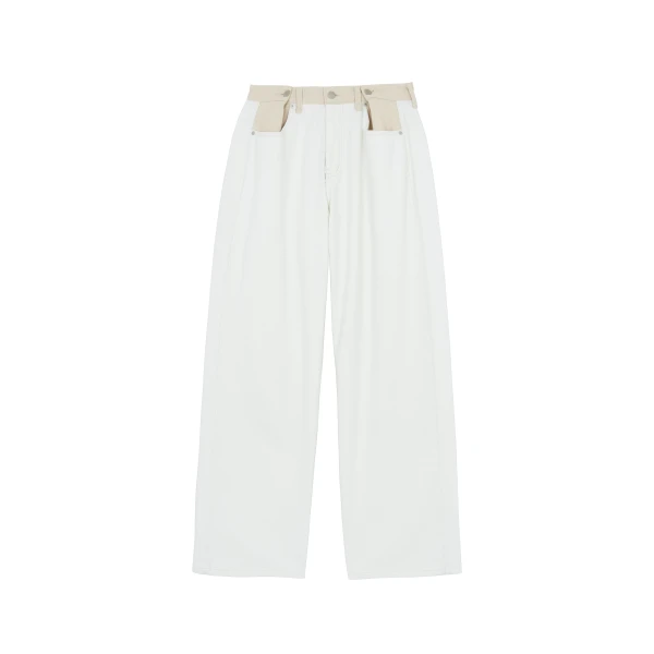 The Frankie Shop Hayla Contrast Denim Pants