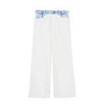 The Frankie Shop Hayla Contrast Denim Pants