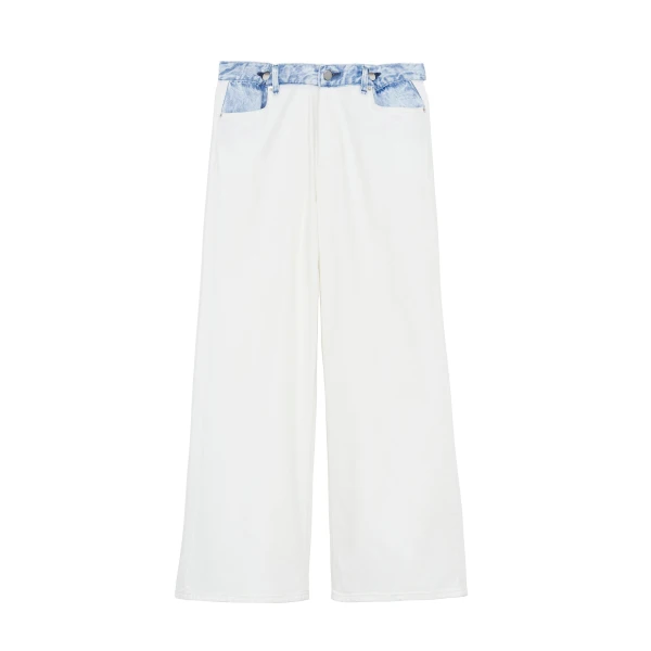 The Frankie Shop Hayla Contrast Denim Pants