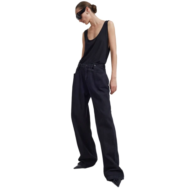 black wash pants