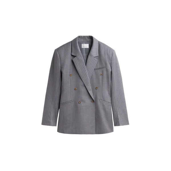 The Frankie Shop Helmond Double-Breasted Blazer