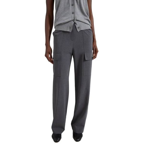 grey melange pants