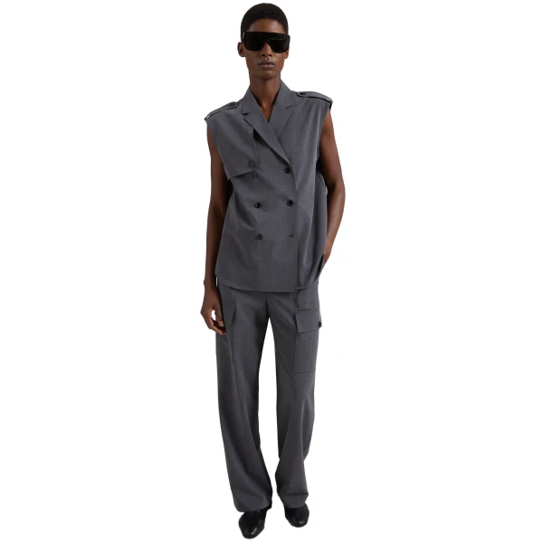 grey melange jackets