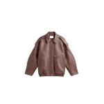 The Frankie Shop Hudson Faux Leather Bomber Jacket