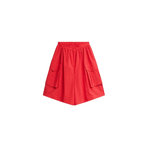 Igny Technical Cargo Bermuda Shorts in Red