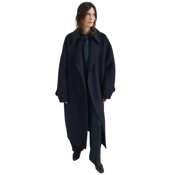 The Frankie Shop Issen Wool Trench Coat