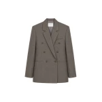The Frankie Shop Jade Wool Double-Breasted Blazer
