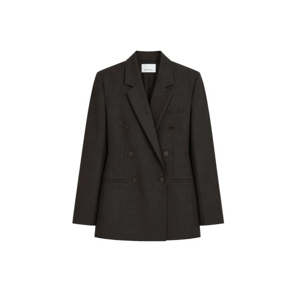 The Frankie Shop Jade Wool Double-Breasted Blazer