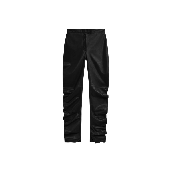The Frankie Shop Jessa Leather Ruched Pants
