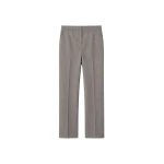 The Frankie Shop Jet Wool Slim Tailored Trousers