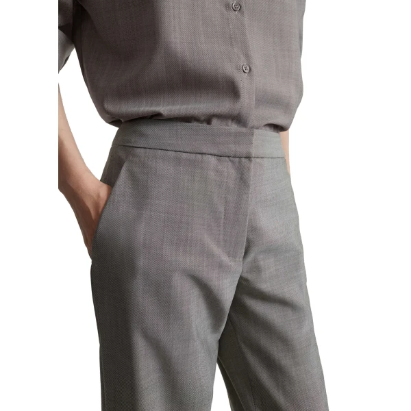 light taupe melange pants