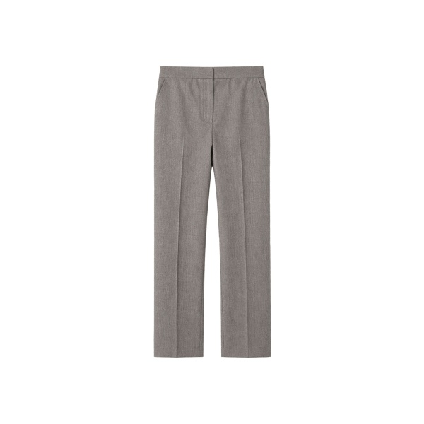 The Frankie Shop Jet Wool Slim Tailored Trousers