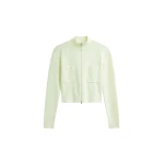 The Frankie Shop Juilly Knit Zip Cardigan